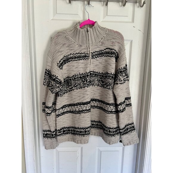 Sundance Knit Quarter Zip Long Sleeve Pullover Wool Sweater Men's Large - Picture 1 of 7